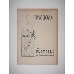 Pal Joey Playbill Broadhurst Theatre Vivienne Siegel Harold Lang Gallagher